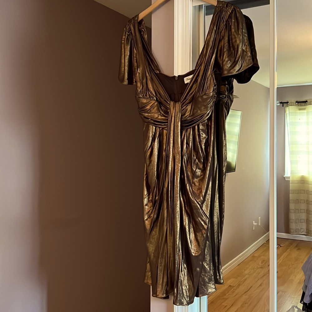 COPY - Bronze midi Dress gorgeous for an evening or day event